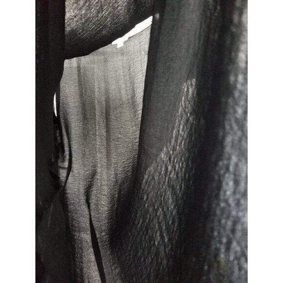 Shannon Passero Black Lagenlook Sheer Tunic Size XL - Picture 7 of 8